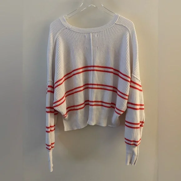 Aerie Knit Striped Cropped Sweater Size Small - Picture 4 of 5